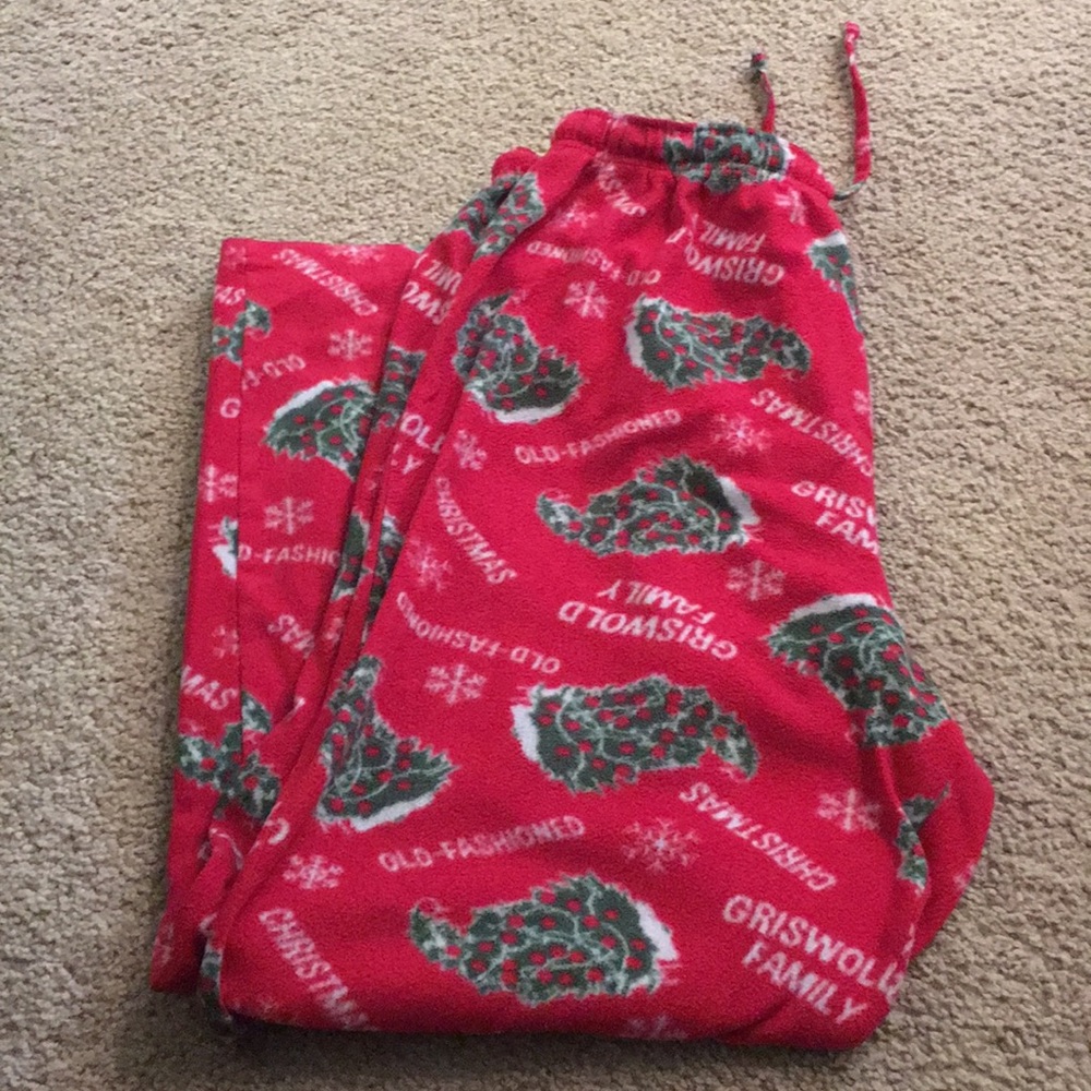 Griswold Christmas vacation fleece pj bottoms